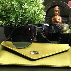 DOLCE & GABANNA Unisex Dark Blue Foldable Aviators